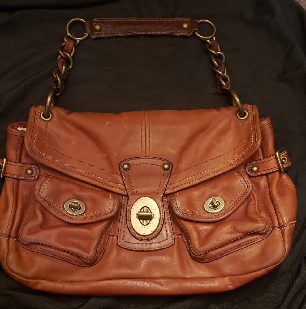 Coach 65th Anniversary Legacy Leigh Brown Leather Shoulder Bag.  No D0769-11128.
